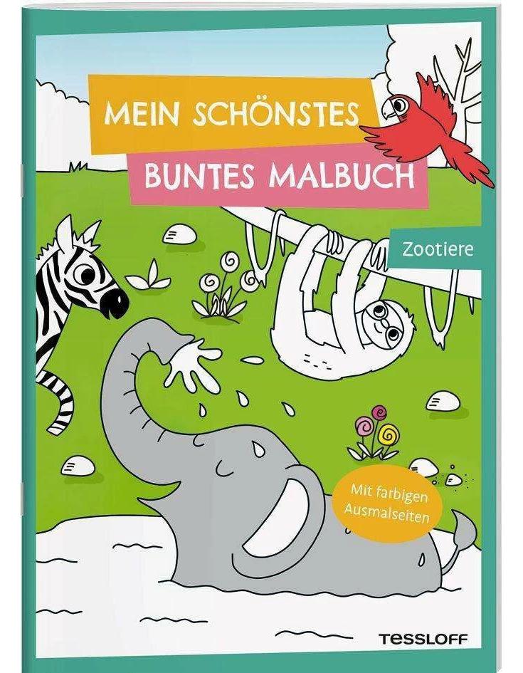 Tessloff Mein schönstes buntes Malbuch. Zootiere