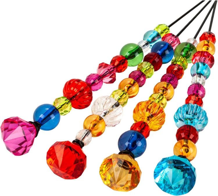 Gartenstecker "Bunter Perlenzauber" 4er-Set