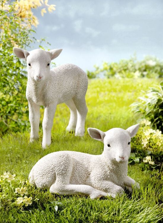 Deko-Lamm (Ausführung: liegend)