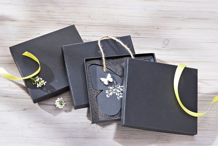 Geschenkset "Liebe Wünsche" aus Schiefer, 3er-Set