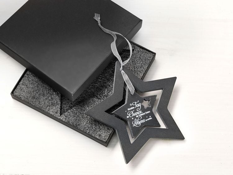 Geschenkset "Gute Wünsche" aus Schiefer, 3er-Set