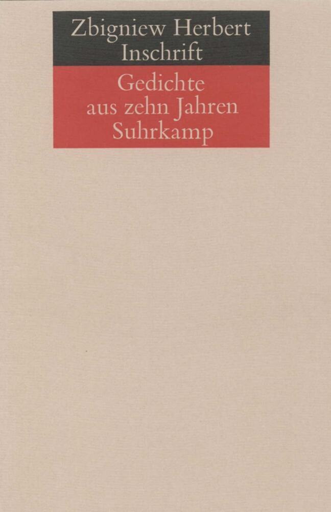 Inschrift (Zbigniew Herbert)