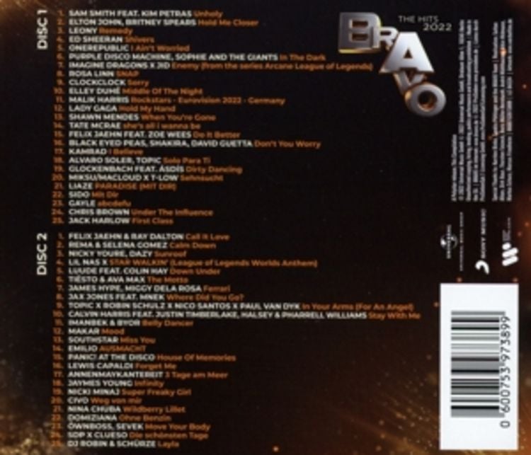Bravo The Hits 2022 2CD