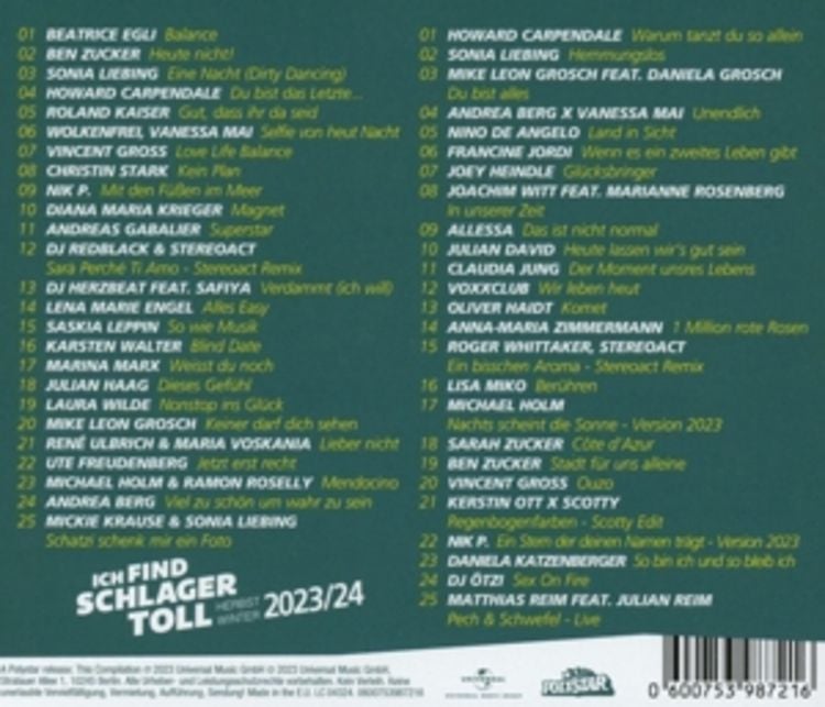 Ich Find Schlager Toll-Herbst/Winter 2CD