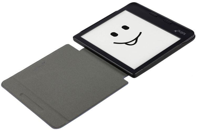 tolino vision 6, Schutztasche in Lederoptik (Farbe:blau)