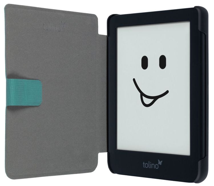 tolino shine 4, Schutztasche in Lederoptik (Farbe:grün)