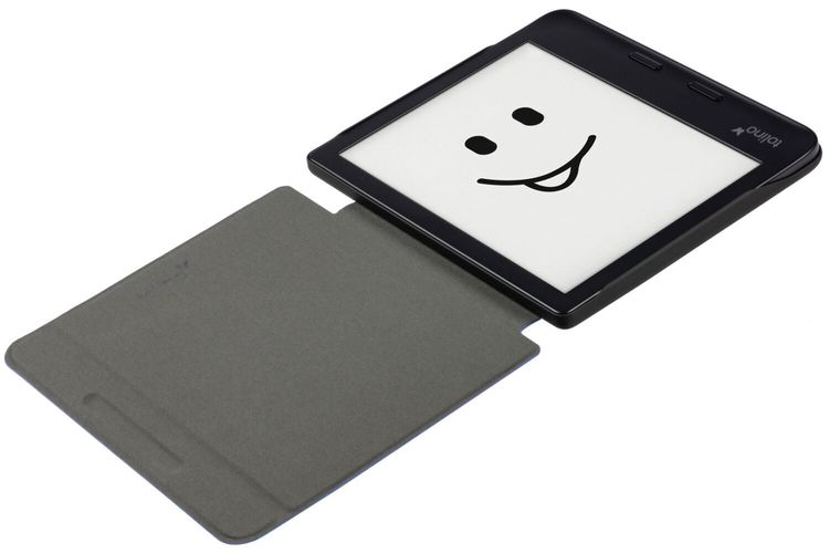 tolino vision 6, Schutztasche in Lederoptik (Farbe:midnight clouds)