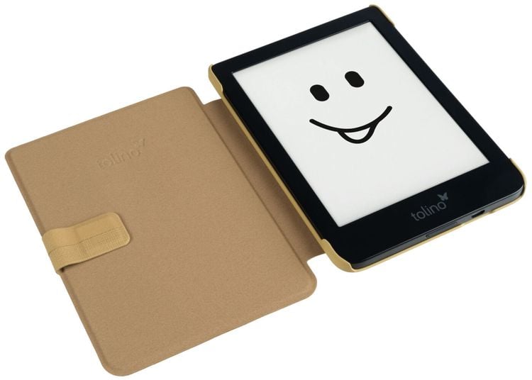 tolino shine 3, Schutztasche in Lederoptik (Farbe:kanvas)