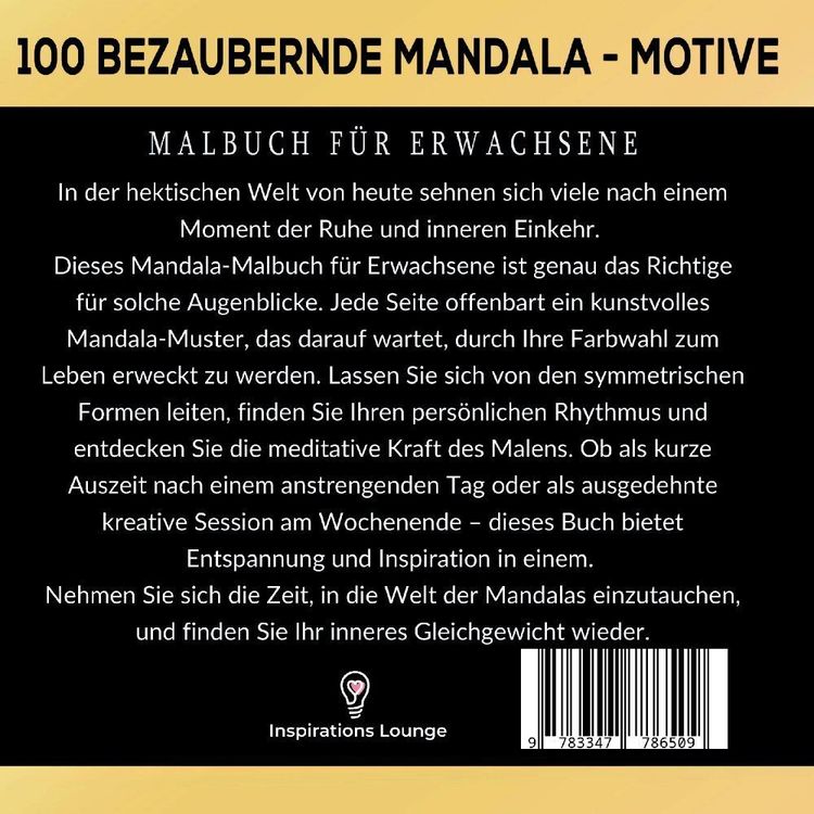 100 Bezaubernde Mandala Malbuch