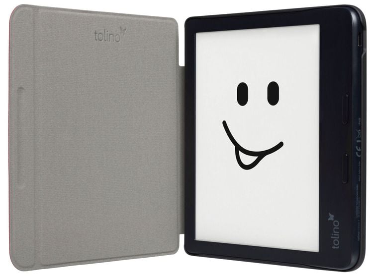 tolino vision color, Schutztasche in Lederoptik (Farbe:rot)