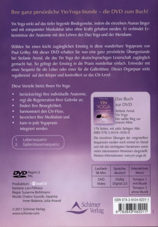 Yin Yoga,1 DVD