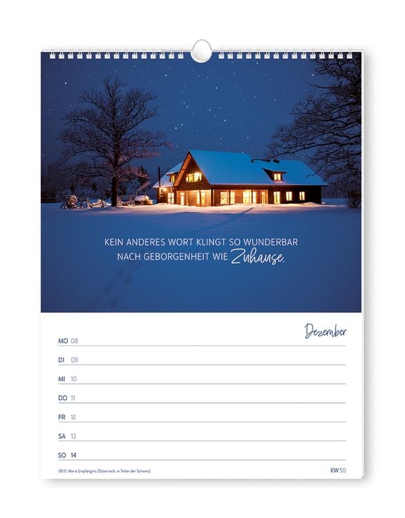 Wochenkalender klein 2024 Zeit für dich