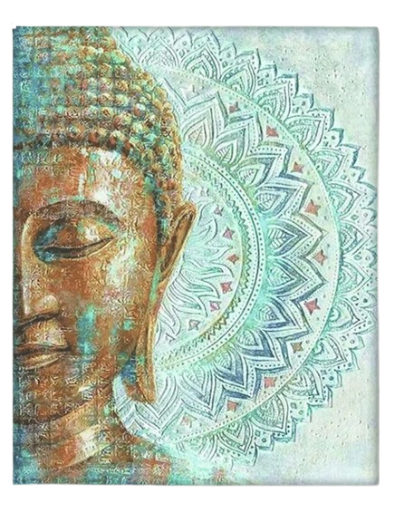Diamond Painting "Buddha in Türkis" 40 x 50 cm