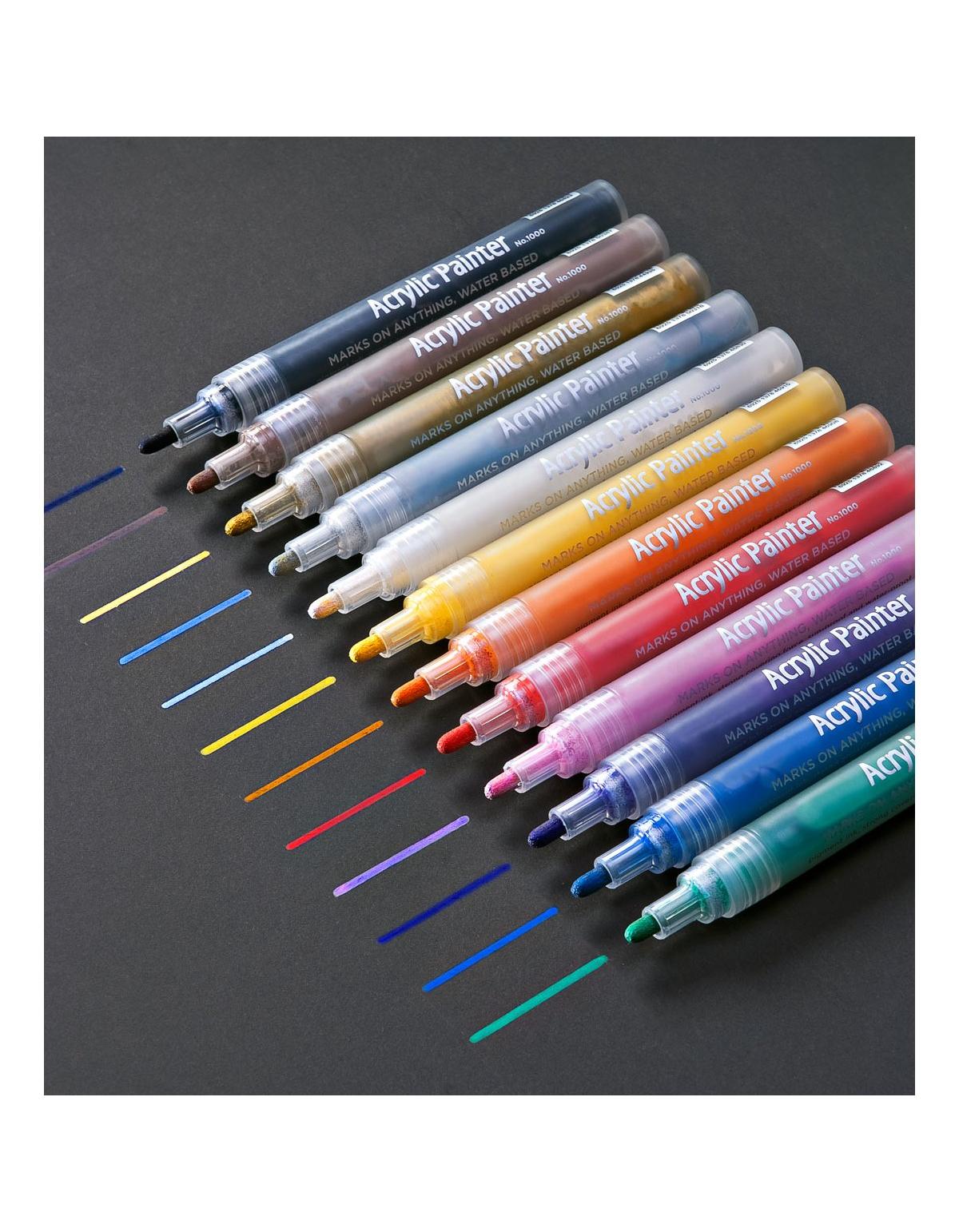 Acryl-Farben Stifte, 12er Set