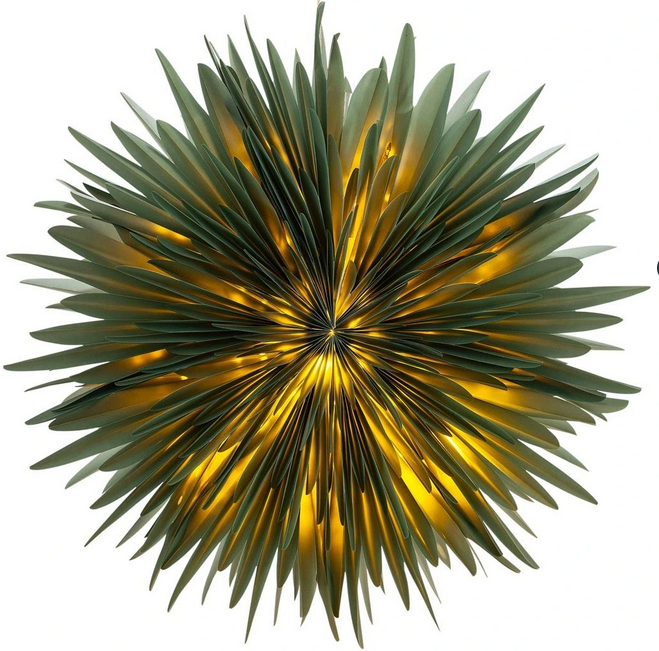 LED-Hängedeko "Dahlia" 60 cm (Farbe: grün)