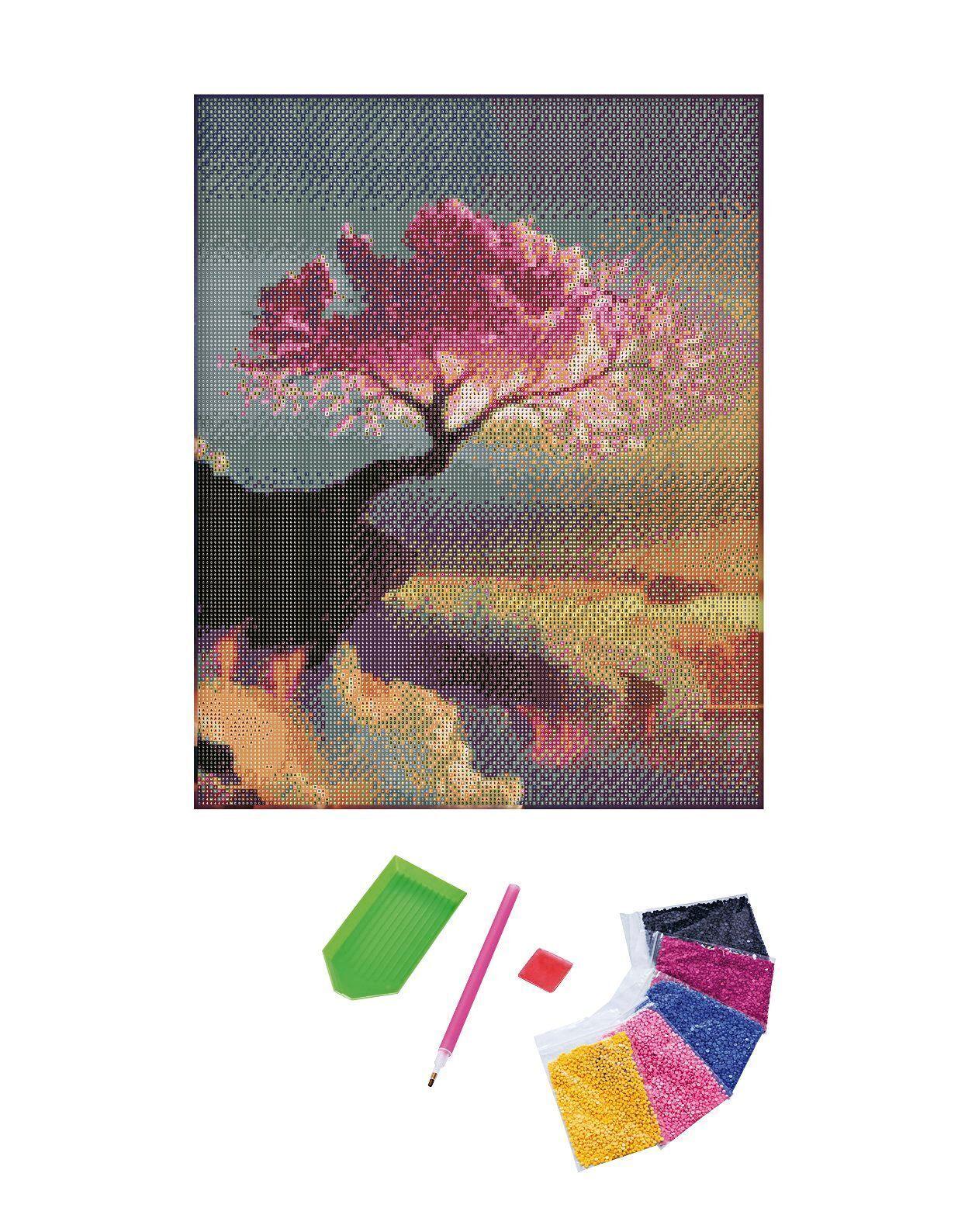 Diamond Painting "Baum auf der Klippe" 40 x 50 cm