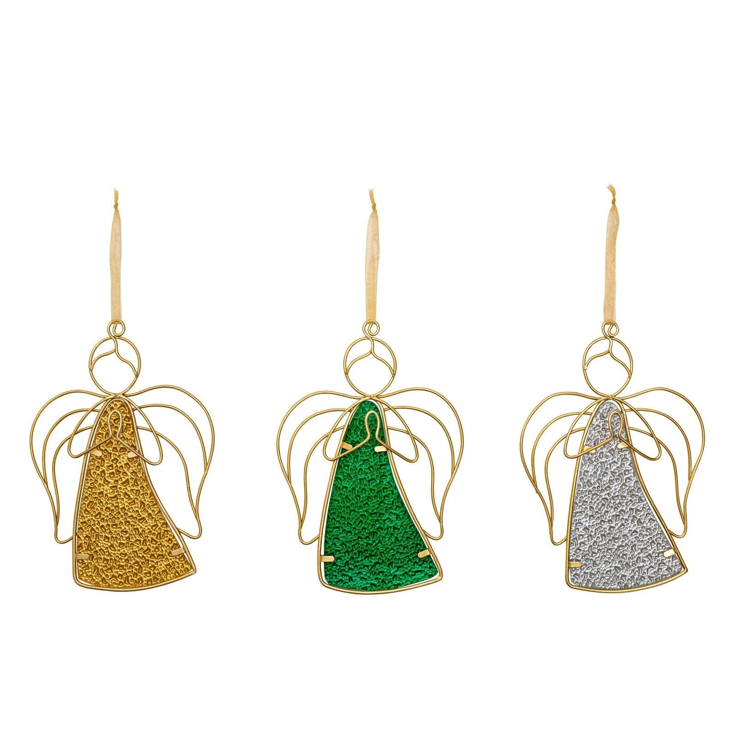 Hängedeko Glasengel "Frohe Botschaft", 3er-Set