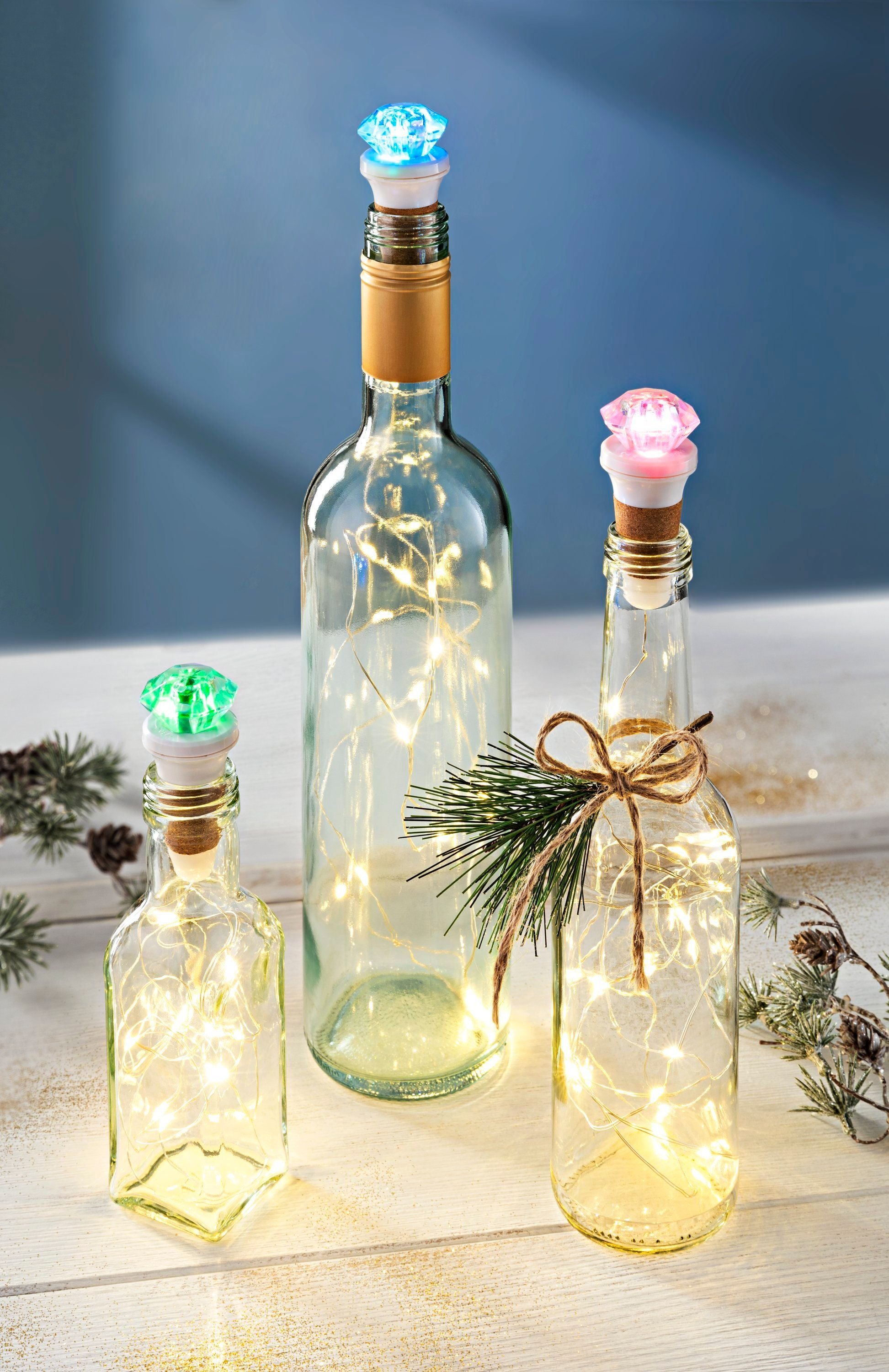 LED-Flaschenlicht 3er-Set – Bücher & Outlet