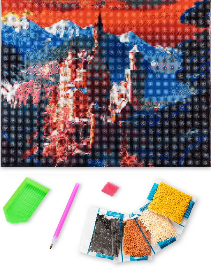 Diamond Painting "Schloss" 50 x 40 cm