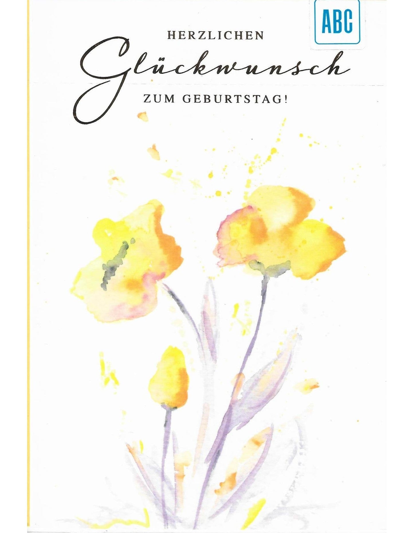 Glückwunschkarte "Herzlichen Glückwunsch zum Geburtstag" B6