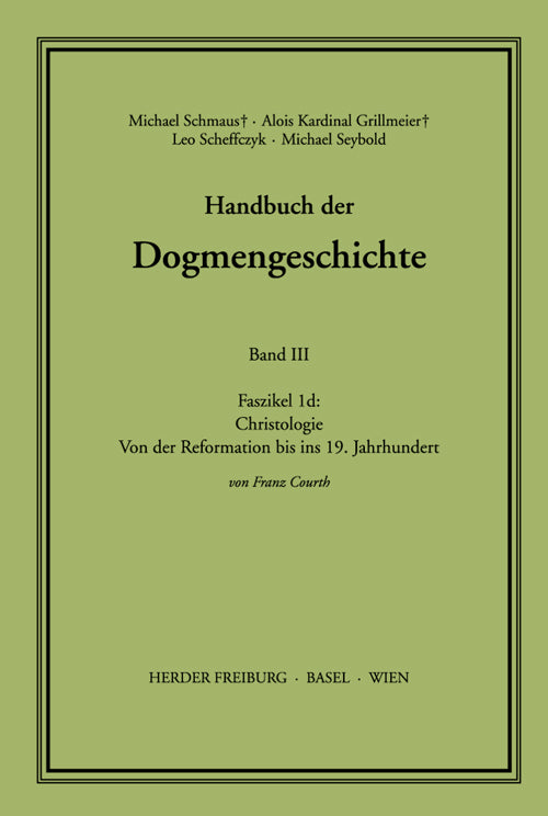 Christologie.Faszikel.1d (Franz Courth)