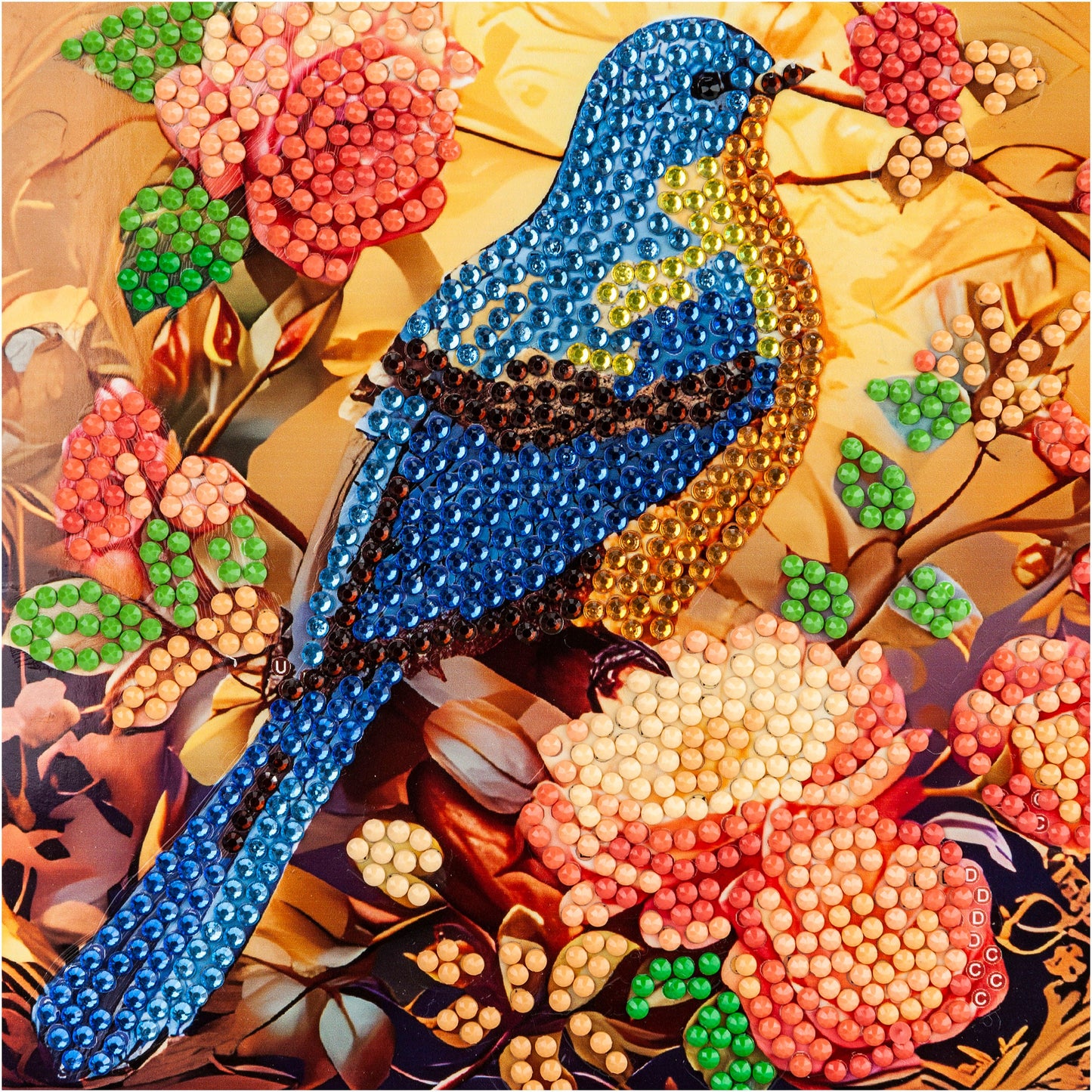 Diamond Painting mit Kartenhalter 15 x 15 cm, 4er-Set