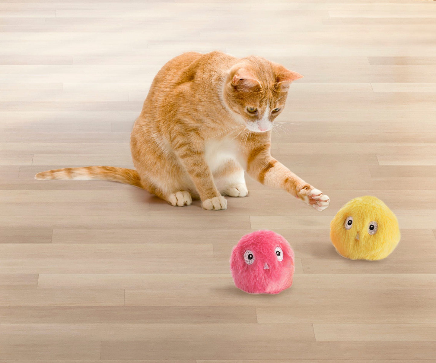 Katzenspielzeug "Plüschball" 2er-Set