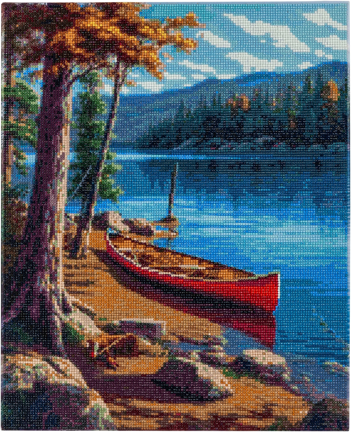 Diamond Painting "Boot am See" 40 x 50 cm