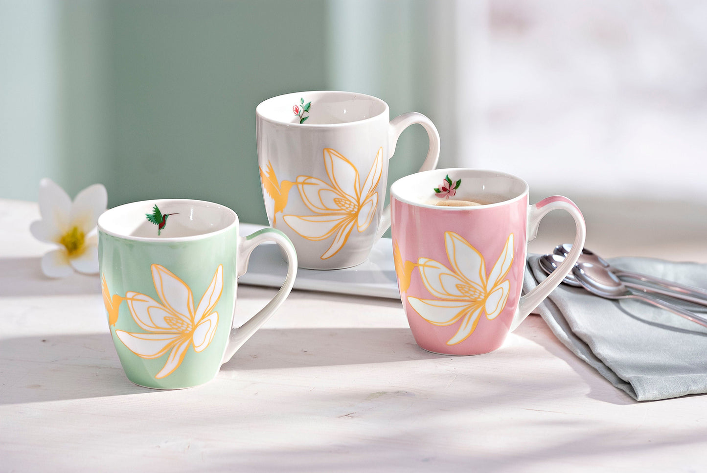 Tassen "Magnolie" 3er-Set