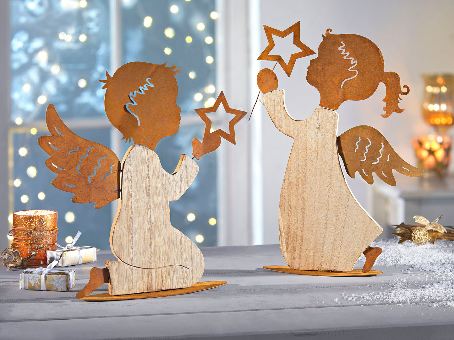 Deko-Figuren Engel "Elion & Dara" 2er Set