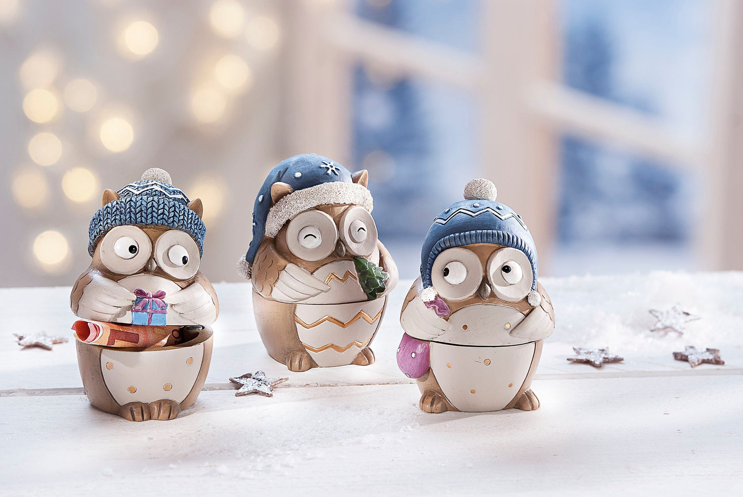 Geschenkdosen "Eulenfreunde" 3er-Set