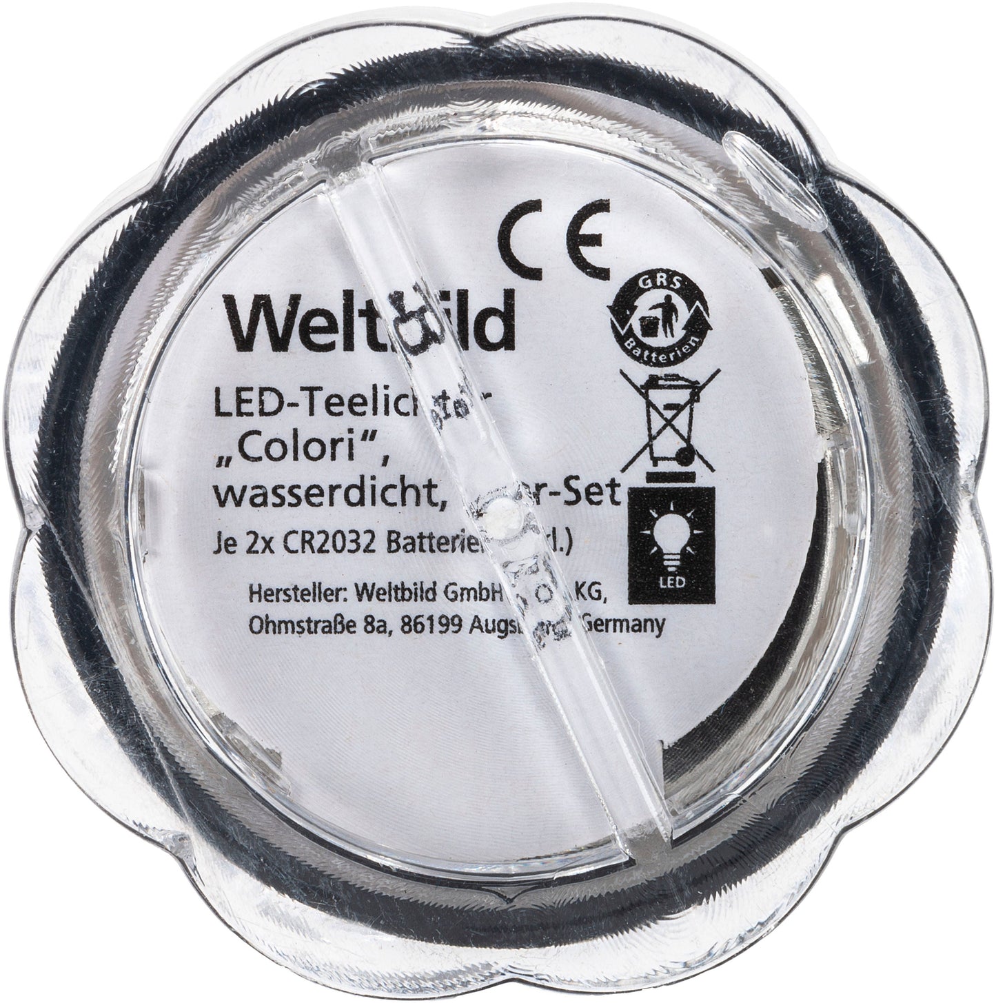 LED-Teelichter "Colori", wasserdicht, 12er-Set (Lichtfarbe: Farbwechsel)