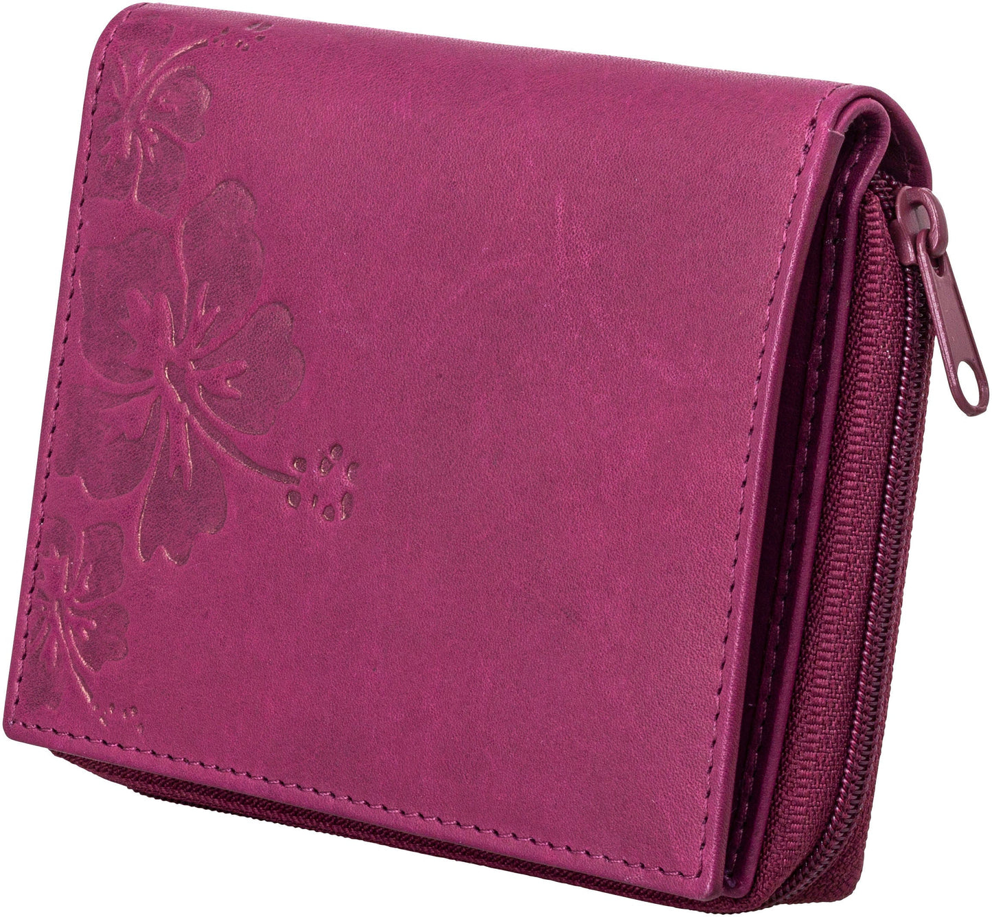 HJP Damen Geldbörse Malva Leder, beere