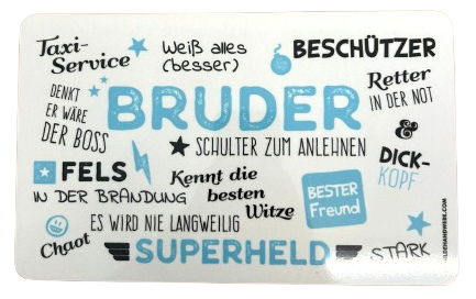 GILDE Brettchen "Bruder"