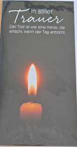 In stiller Trauer (Kerze)