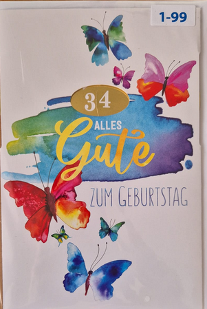 alles Gute zum Geburtstag (Zahlen 1-99)