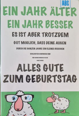 Ein Jahr älter ein Jahr besser... (B6)