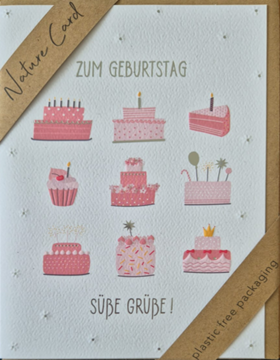 Zum Geburtstag süsse Grüsse (B6)