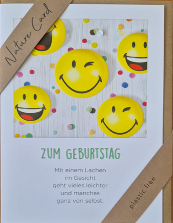 Zum Geburtstag Mit einem Lachen.. (B6)