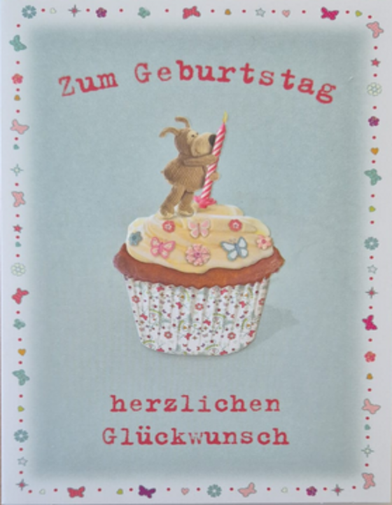 Zum Geburtstag herzlichen Göückwunsch (B6)