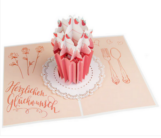 Pop-Up Karte "Alles Gute zum Geburtstag" (B6)