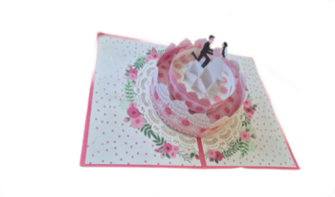 Pop-Up Karte "Zur Hochzeit alles Gute" (B6)