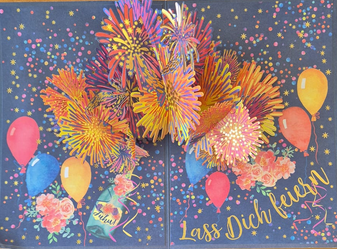 Pop-Up Karte "Ein Feuerwerk für Dich" (B6)