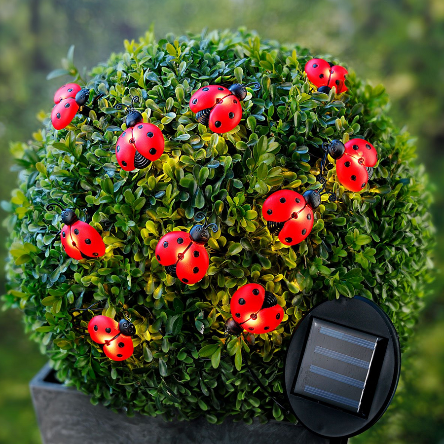 Solar-Lichterkette "Marienkäfer"