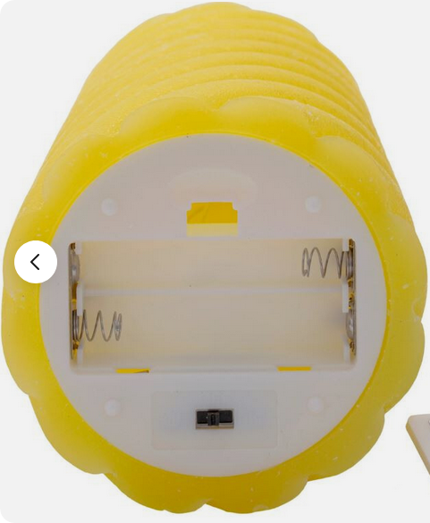 LED-Echtwachskerzen "Twist Sunny" 3er-Set