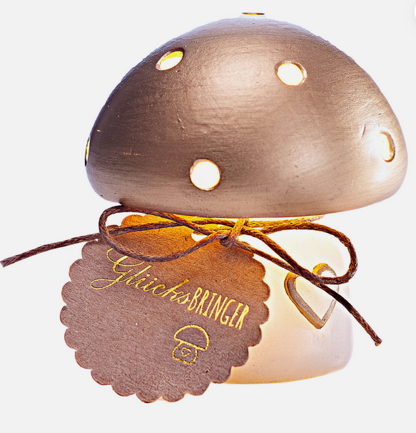 Geschenkset LED-Pilz "Glücksbringer"