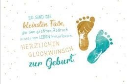 Herzlichen Glückwunsch zur Geburt (B6)