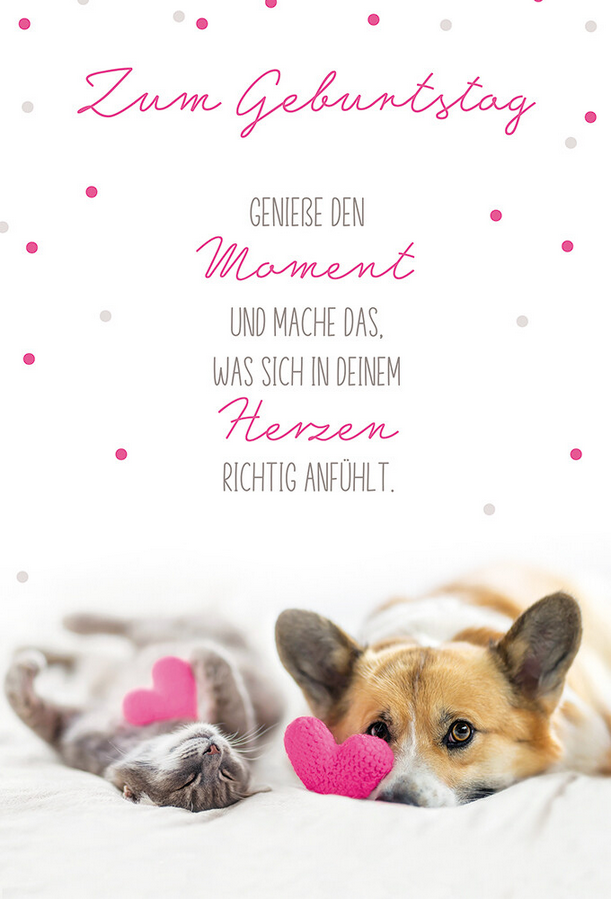 Zum Geburtstag geniesse den Moment (B6)