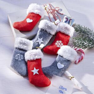 Geldgeschenk Nikolausstiefel, 6er Set