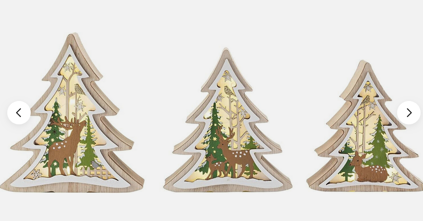 LED-Tannen "Winterwelt" 3er-Set